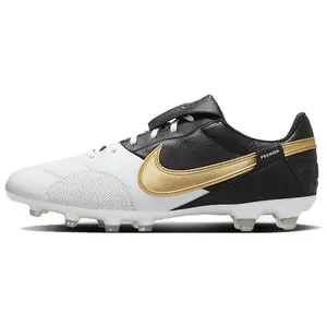 Nike Premier 3 Firm Ground Soccer Cleats for Men – Round Toe, Lace-Up, Cushioned, Non-Slip Verifiable, with credentials and supporting global authentication