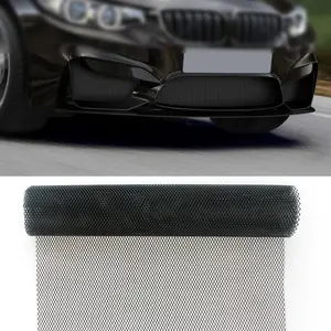 Front Bumper Grille Universal Aluminum Metal Mesh Grill Car Bumper Fender Vent Grille Net Soft Durable 100x30cm Anti-Rust&Corrosion Easy Installation