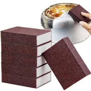 Carborundum Sponges Nano Magic Emery Cleaning Sponge Rust Sponge 5 Pack for Pots and Pans Rust Remover Carborundum Nano Sponge