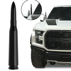 BLACK Silver BULLET ANTENNA 14cm Radio AM FM Universal Fit For Car Boat ATV RV