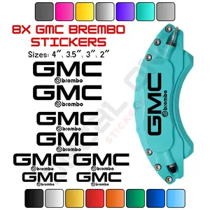 8x GMC Brembo Caliper Stickers
