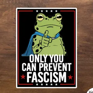 Portland Frog Protest Sticker, Anti ICE Stickers, Anti Fascism Sticker, Fog Portland, Frogs Together Strong Sticker, Freedom Frog