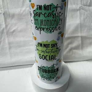 Im not sarcastic Tumbler/Bluetooth Speaker Tumbler with fun sassy design  Drinkware Bottle  Cup Water Bottles Lid Washable Reusable Bottled Portable Mug