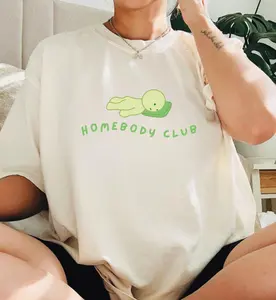 Cute Smiski Shirt Y2K 90s Homebody Club Graphic Tee Smiski Comfort Colors T-Shirt Kewpie Cherub Sonny Angel Lover Gift Green Guy