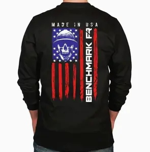 FR Benchmark Skull Flag Flame Resistant Long Sleeve Shirt Logo Graphic Hoodie Menswear, Womenswear, Cotton Shirt, T-shirt, Sweatshirt, Hoodie CJL M98