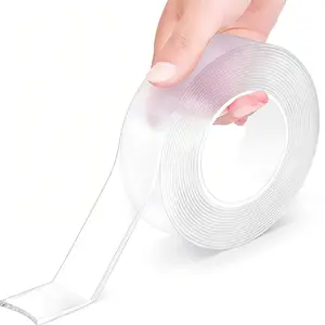 9.85ft Double Sided Tape, Nano Double Sided Adhesive Tape, Clear Mounting Tape, Picture Hanging Adhesive Strips, Strong Adhesive