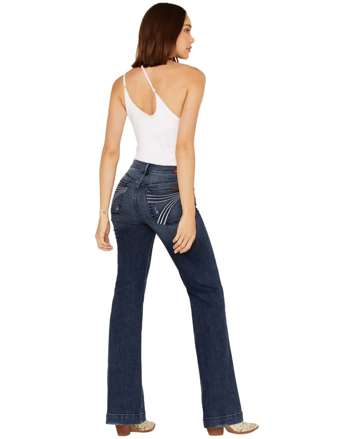 7 For All Mankind Women's Women'S Dojo Trouser Flare Jeans - 7U115y44-Xos