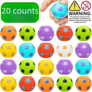 Soccer Ball Shaped Stress Relief Fidget Toy (20pcs/set), Random Color Mini Finger Spinner Toy, Party Gifts, Classroom Treasure Box Gift, Stress Relief Fidgeting