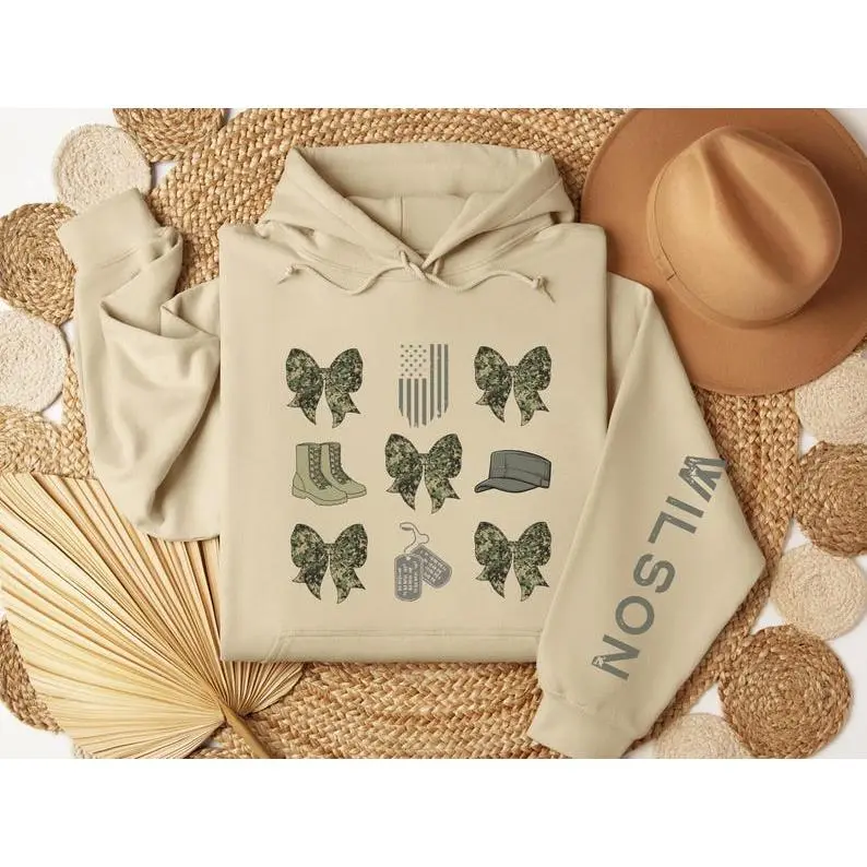 Military Wife, Military Mom, Military Girlfriend Sweatshirt, Veteran's Day, Military Appreciation, Gift for Her, Deployment, Boot Camp
