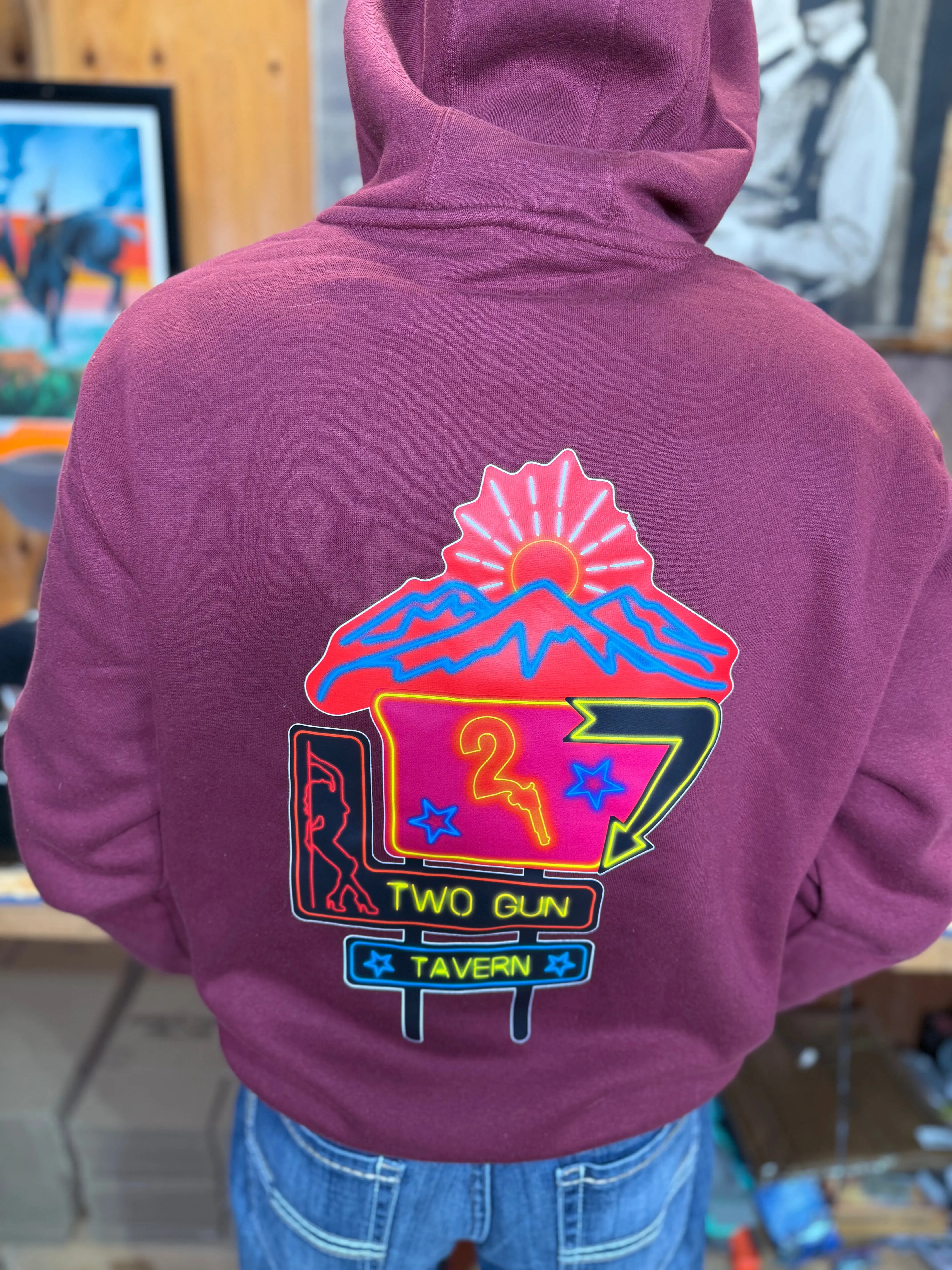 Men's Retro Graphic Hoodie - Menswear Tops, Casual Long Sleeve Hooded Jumper
