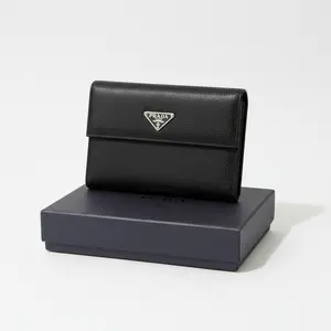 Pre-owned PRADA Nylon Wallet Tessuto Tri Fold Wallet