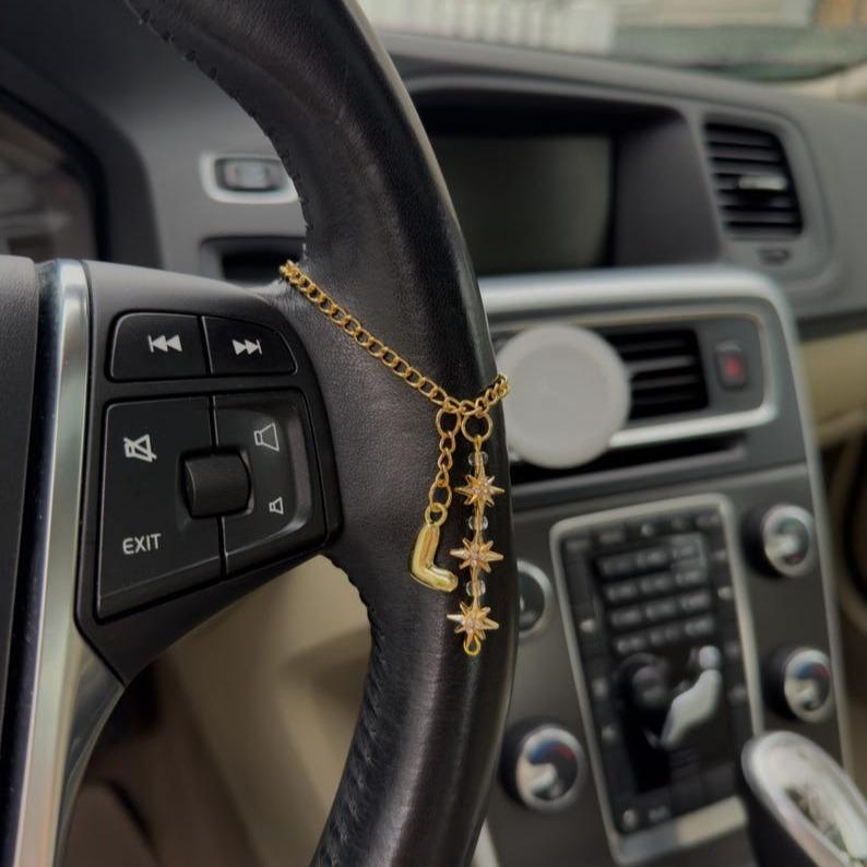 Car Charms - Chain with Star Design Accessory for Your Vehicle's ...
