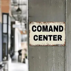 Vintage Command Center Sign, Wall Decor for Home, Garden, Bar, Garage, Home Decor, Ideal Christmas Gift to Add Fun and Style
