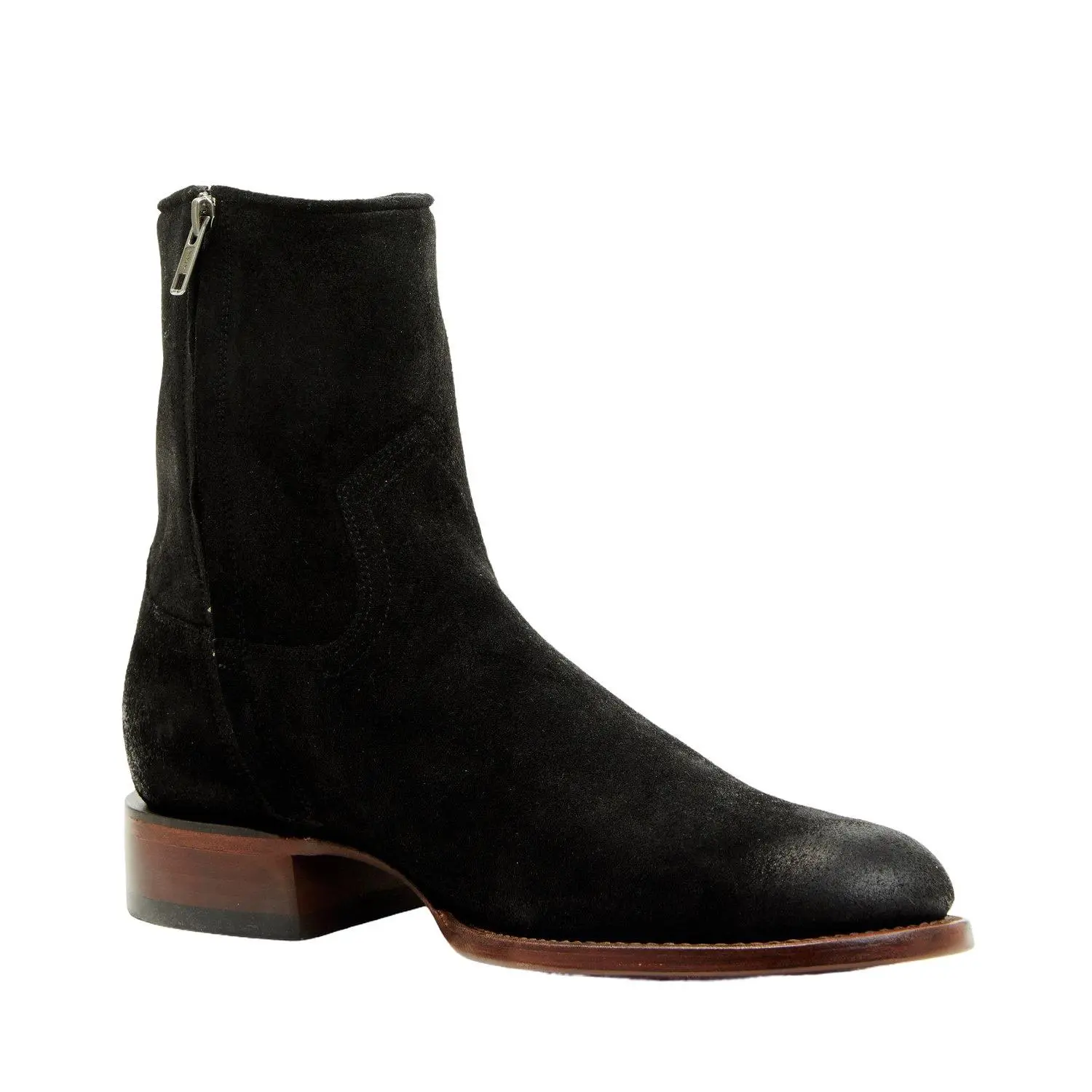 Moonshine Spirit Men's Pancho Roughout Ankle Boot Round Toe - Bmssp23l3-2