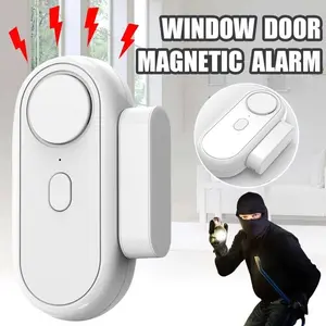 120db Window Alarm System, 6 Modes Security Alert & Doorbell Sound, Magnetic Sensor, Wireless Home Safety Device, Easy Install, Child Protection
