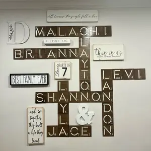 Scrabble name walls tiles