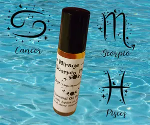 Water Sign- Blue Mirage  Zodiac Roll-on  - Elegant Aroma, Suitable for All Ages, Perfect for Any Occasion