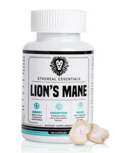 Ethereal Essentials Lions mane Healthcare Fitness Dietary Supplement Pack Edible Brain