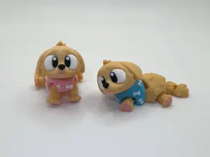 3D Printed Articulated Golden Retriever | Poseable Puppy Figurine | Dog Lover Gift | 3DGOB Design