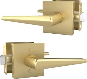Mega Handles Schein Collection I Lever Door Lock Handle Set for Entry, Hallway, Closet, Bathroom & French Doors I
