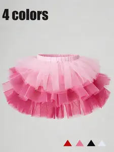 Girls Elegant Tulle Puff Skirt, Cute Romantic Design for Parties, Soft Comfortable Fabric for All Seasons