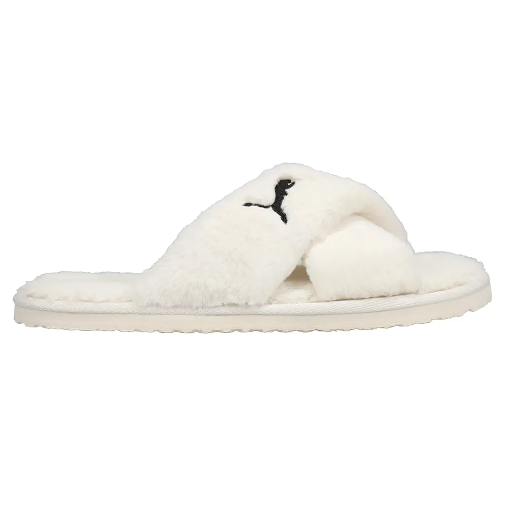 PUMA Womens Fluff X Strap Slide Casual Sandals Casual - Off White