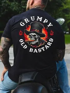 Grumpy Old Bastard shirt, Top Menswear, Cotton Tee, Sweatshirt, Menswear, Tops,Gift for Husband,  Unisex, Fabric, Streetwear