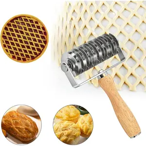 Roller Pie & Pizza Pastry Roller maker for Pastry Bread and Beef Crust Cutter for Even Decorative Gift for Home Bakers