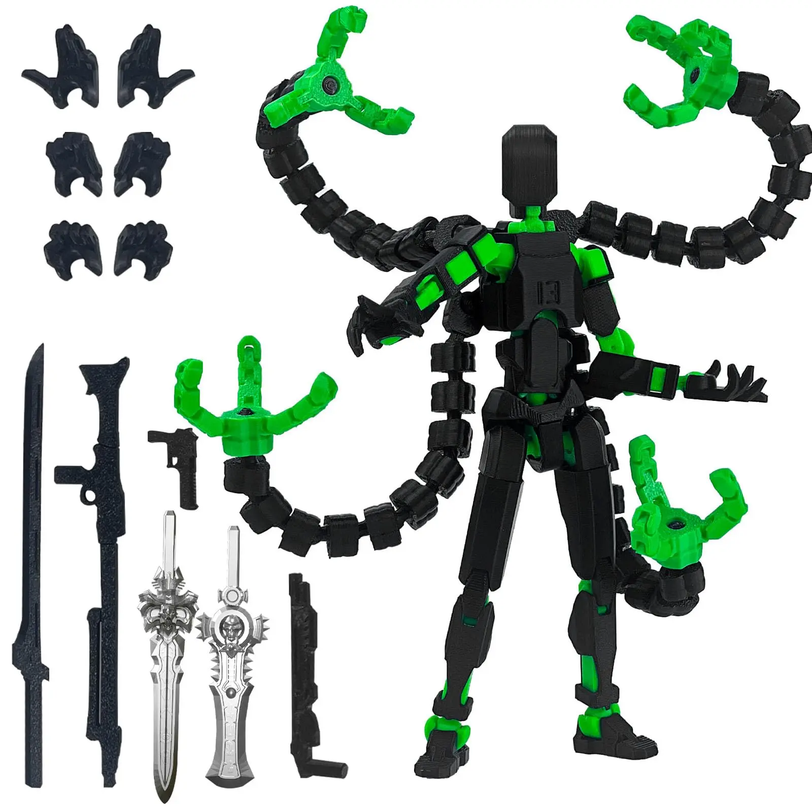 Already Assembled T13 Action Figure Accessories,Dummy T13 Multi