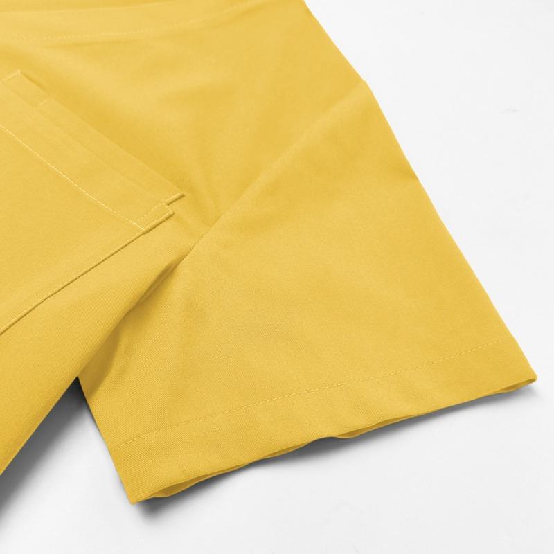 Be The Best Dressed At Work: New Women's & Men's Short Sleeved Nursing Uniform Brush Suit Set - Double Layered V-neck Top with Multi Pockets & Straight Leg Pants for Hospitals