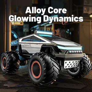 Full of Future Tech Vibe Remote Control Truck 1 Set Rechargeable RC Car with Light Music Cool Model Automatic Demonstration for Boys Girls rc  drift  cars
