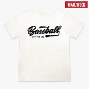 Splatter Lightweight Youth Tee - White/Galaxy