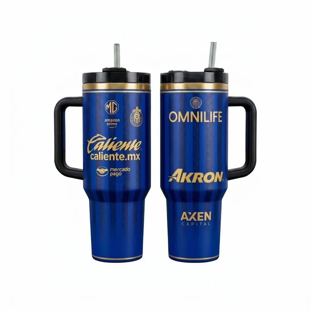 25 26 Chivas Guadalajara Tumbler 40oz 20oz Handle, Cup Soccer Club Mug Fan Drinkware Gift, Gift for fan
