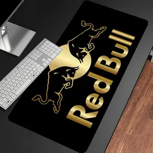 hot drinking r-Red b-Bulls Mouse Pad Tool Mat HD Printing Computer Gamers Locking Edge Non-slip Mause Pads Keyboard PC Desk Pad Non Slip Mousepad
