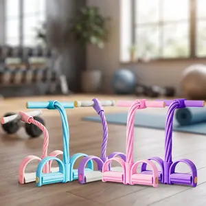 Multifunctional Pedal Resistance Band Elastic Exercise Puller, Home Fitness Equipment