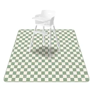 1PC Baby Splat Mat for Under High Chair, Babies Toddlers Eating Mess Mat, Waterproof Reusable Cloth for Arts and Crafts, Playtime Mat for Kids, Floors or Tables, Nursery Development Mat