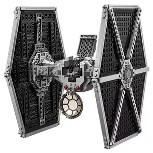 Imperial X-wing Fighter Building Blocks, Interstellar Fighter Assembled Titanium Fighter Build Model, Toy Boy Party Gift