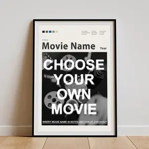 [Made-to-Order] Custom Movie Poster, Custom Poster Print, Personalized Movie Poster, Personalized Movie Print, Art Decor Landscape Photo Room