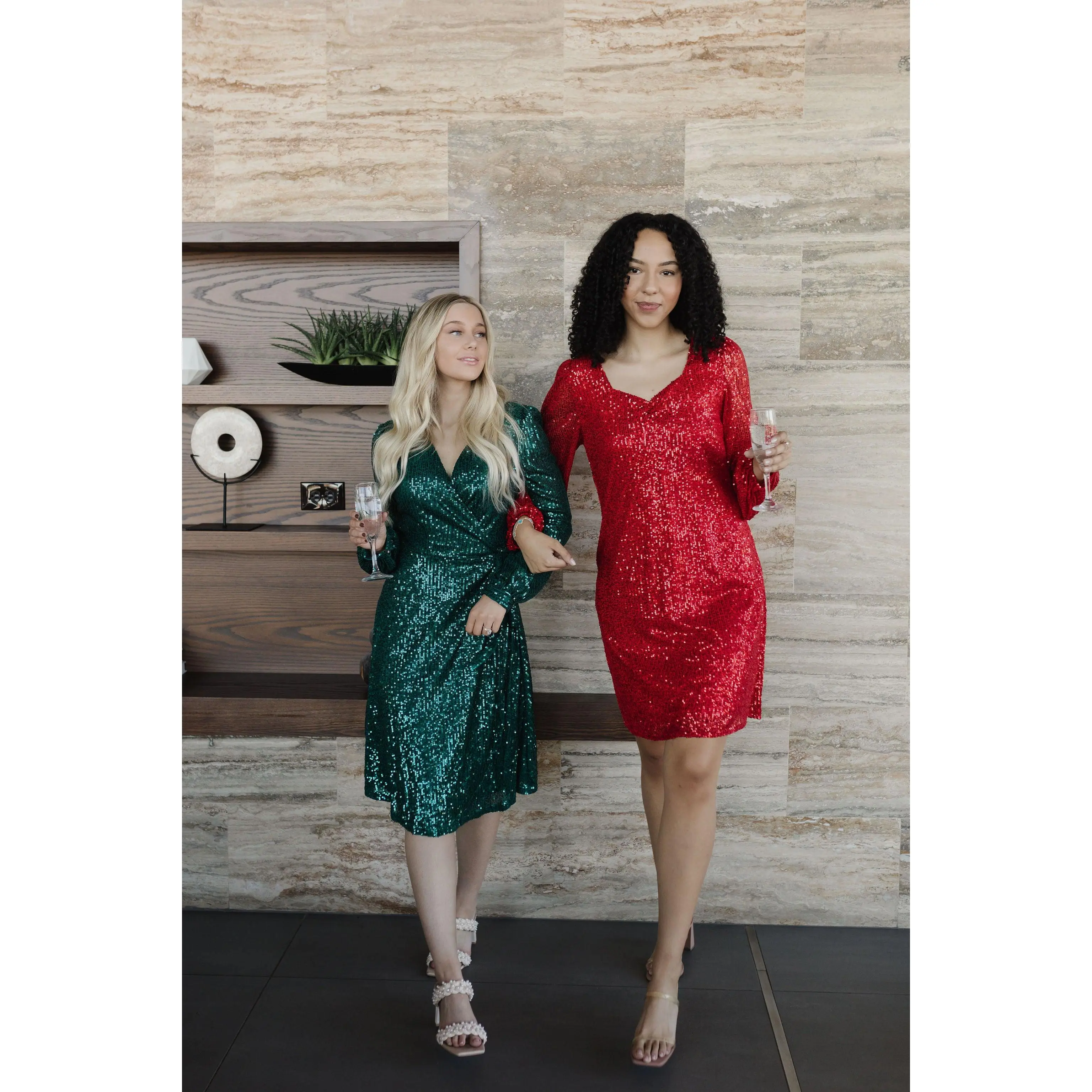 slim fit dress slacks Green And Pink Keeper Dress – Easy Clothes North America