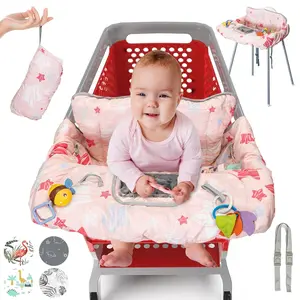Cozy Universal Size Anti-Slip Cotton Baby Shopping Cart Cover - For High Chairs, Restaurant Seats, Toddlers
