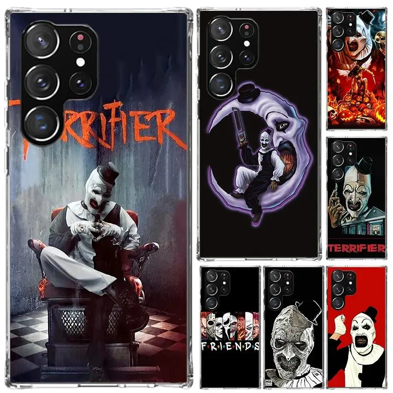 Horror Movie Terrifier Phone Case for Samsung Galaxy S26 S24 S23 Ultra S25 Edge S22 S21 Plus S20 FE + Soft Print Shell Funda