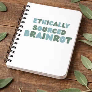 Ethically Sourced Brainrot Spiral Notebook
