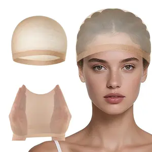 1 Pack 2 Pcs Wig Cap For Wig Medium Nude Wig Caps Stretchy Nylon Stocking Caps
