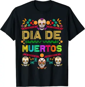 Day of the Dead Dia de muertos Halloween Ofrenda in Spanish T-Shirt - Joelalbe Shop 21B09CLJYGT4