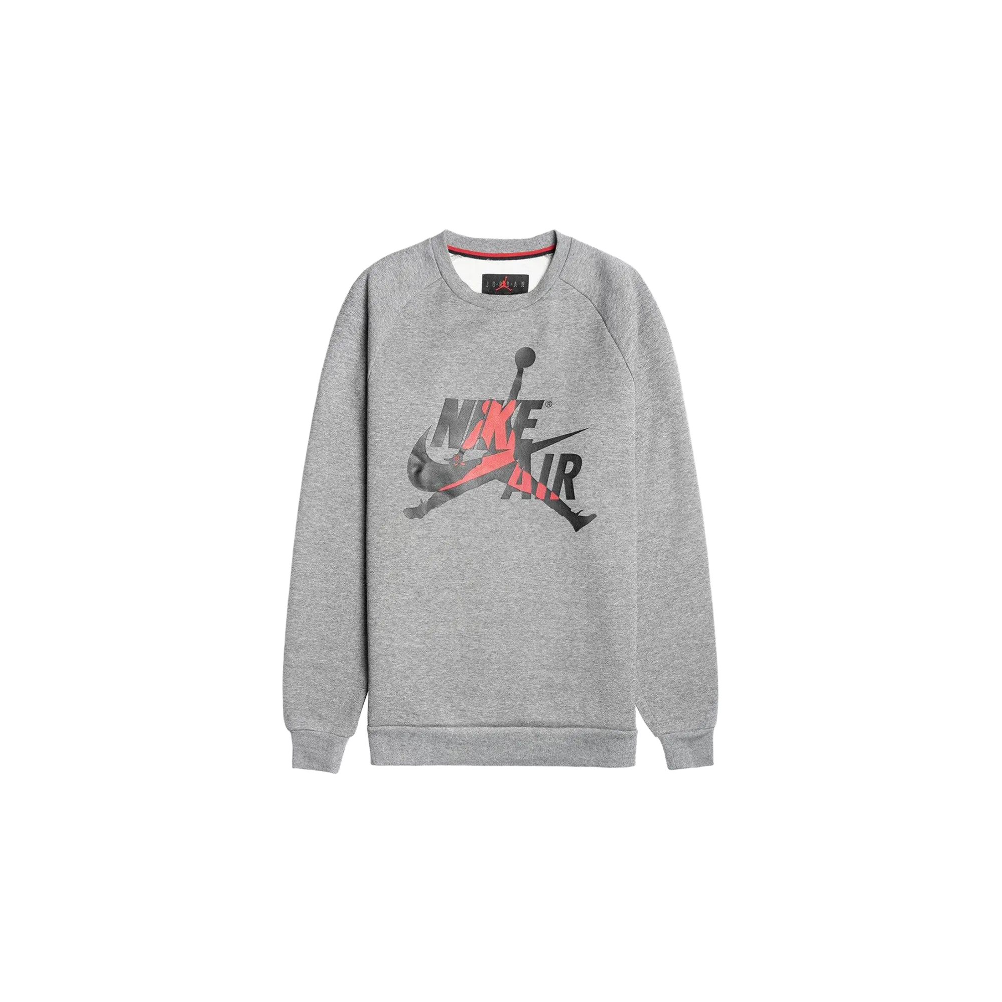 Air Jordan Jumpman Classics Crewneck Sweatshirt "Carbon Heather / Black" BV6006 091