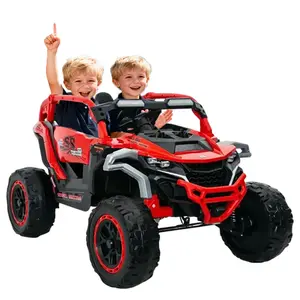 Black Friday Deal Kids Electric Vehicle Ride on Toy Car Gift for Christmas Day Birthday,Ride on Models Truck Car 12V Kids Electric Vehicles, Remote Control, 2 Seater UTV, Flashlights and A Built-in Music Player, for Age 3-6 Years Old