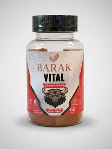 Barak Vital Gummies for Men & Women - Daily Stamina & Stress Support - Easy-to-Take Gummy for Active Lifestyles - 60 Count Dietary