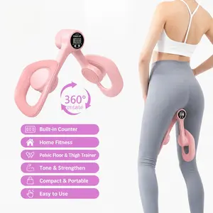 Thigh Trainer Master, Pelvic Floor Strengthening Device with Display Counter Hip Trainer Kegel Exerciser, Leg Inner Thigh Trainer Pelvic Floor Muscle Trainer, Thigh Exercise Workout Equipment for Home