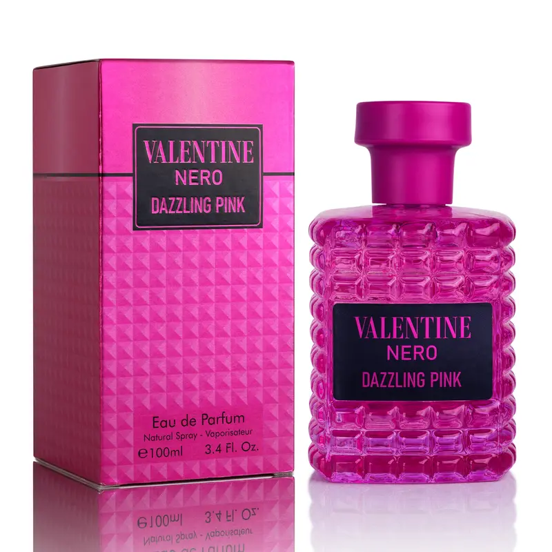 Urban Collection Valentine Nero Dazzling Pink Eau De Parfum for Women (3 to 3.9 fl oz/100ml Full-Size), Bold Vegan Cruelty-Free Adults' Fragrance, Paraben-Free Amber Floral Modern Citrus Scent with Natural Derivatives & Madagascar Vanilla Base