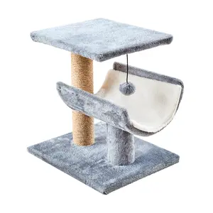 Two by Two Hartford - Gray Scratching Post Cat Furniture - 15.7 in. Tall